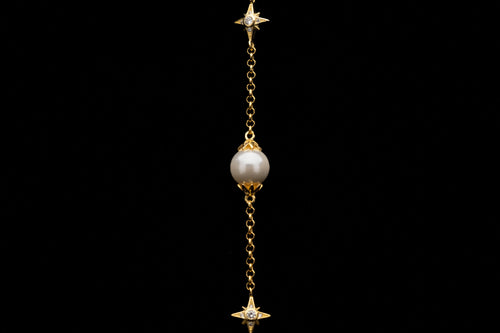 Celeste-e-Polaris Pearl Bracelet (18k Gold Plated)