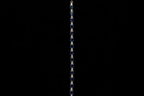 Sapphire Zircon Tennis Bracelet