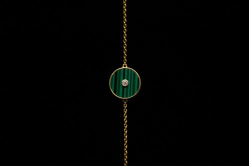 Round Malachite Bracelet