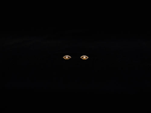 Pearl Evil Eye Earring