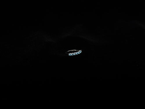 Multi Stoned Moissanite Ring (Blue)