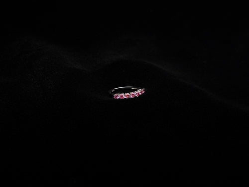 Multi Stoned Moissanite Ring (Pink)