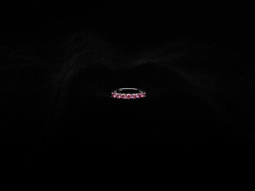 Multi Stoned Moissanite Ring (Pink)